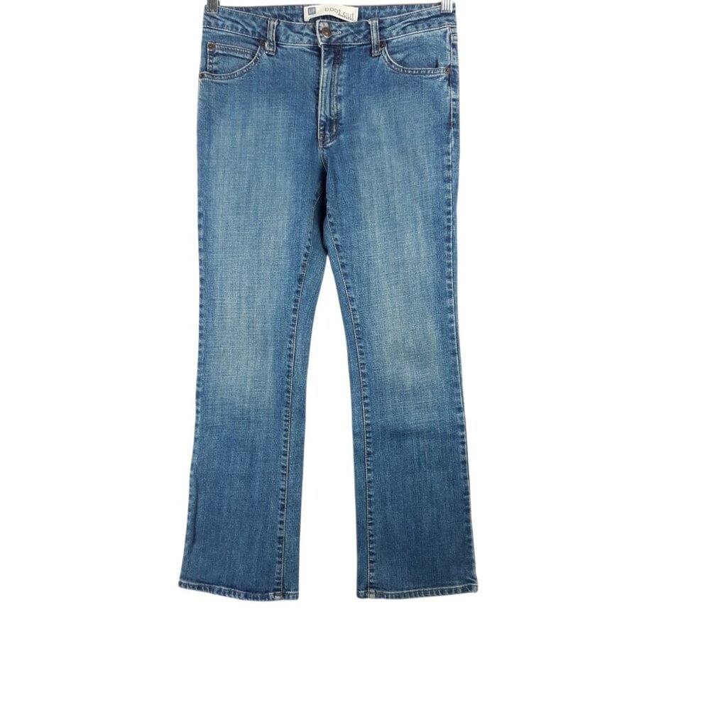 Gap Stretch Boot Cut Low Rise Blue Jeans Classic Denim Size 8